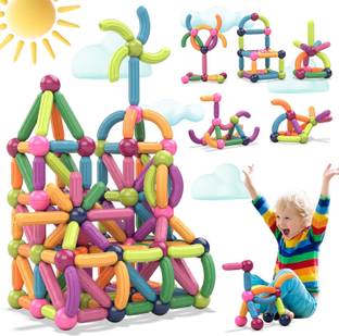 Medivedas Creative Magnetic Stick Building Blocks for Kids 32 Pcs Educational Toy