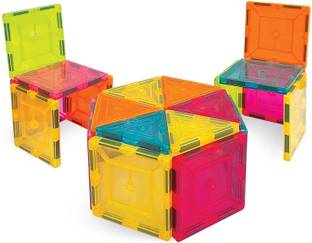 toyden GEL TILES Magplay Classic Solid Color 10 Pcs Magnetic Tiles Starter Pack