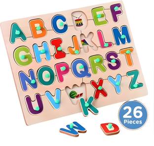 GAMLOID Best Buy Wooden Alphabet Educational learning Board brain tester