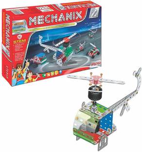 YUIOP - Mechanix 2 - Metal Building Set For Kids - Steam Toy - 15 Models - 170 Pieces