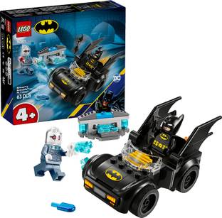 LEGO DC Batman: Batman & Batmobile vs. Mr. Freeze Vehicle Playset 76301 (63 Blocks)