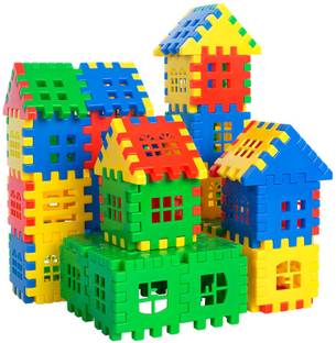 TOYVISION Hot Sale Happy House Building Blocks Learning/Educational Puzzle Toy Kids Gift