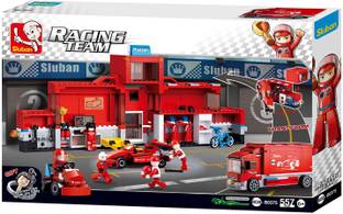 Sluban Racing Team Theme Building Block Toys557 Pieces M38-B0375