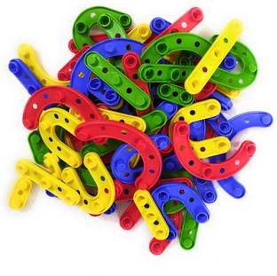 TheTurtle The Turtle Link N Learn,Letter Number And Different Shapes Activity Set // 72pcs