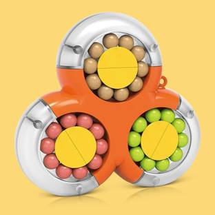 Buddynjoy Bean Triangular Rotating Cube for Relieving Stress , Anxiety for Kids & Adults