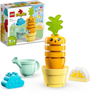 LEGO DUPLO My First Growing Carrot 10981 Building Toy Set (11 Blocks)