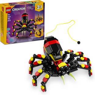 LEGO Creator 3in1 Wild Animals: Surprising Spider Toy Playset 31159 (153 Blocks)