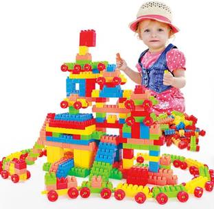 Toys R Us Universe of Imagination InnovateConstruct: DIY Plastic Building Blocks for Kids, 100+ Pieces, Ages 3+