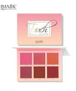 IMagic Makeup Blush Red disk 6 Colors Cheek Touch Blusher Palette High Quality