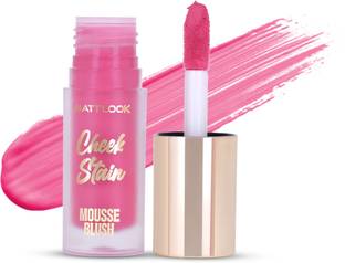MATTLOOK Cheek Stain Mousse Blush, Vitamin E Long lasting formula Natural Radiant finish