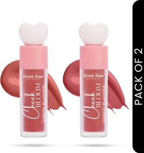 Seven Seas Cheek Bloom Liquid Blusher & Lip Gloss | Long Lasting | Highly Pigmented Blusher
