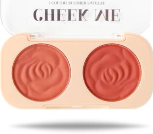 CS STROKES Cheek me duo matte blusher palette, peach blusher,pearl blusher