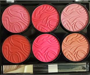 Facejewel Six Color Blusher Palette Professional Cheek Makeup Palette