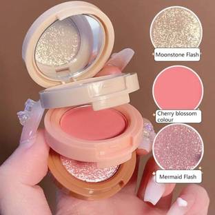 NADJA New 3-in-1 Highlighter & Blush Glow Pinkish Highlighter Makeup Palette