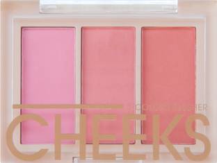 VARS LONDON Cheeks 3 color matte blusher palette + face make up blusher palette