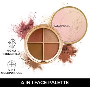 FACES CANADA Second Skin 4 in 1 Face Palette | Blush + Contour + Highligher