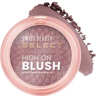 SWISS BEAUTY Select High on Blush with Natural Matte Finish|Enriched with Vit-E & Rose oil