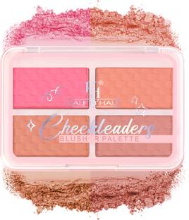 Half N Half Cheekleaders Makeup Enriched with Vitamin E Sheer to Bold Colors Blusher Palette