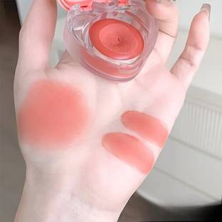 DAIMANPU GEGE BEAR Heart Lip & Cheek Cream Blush, Multipurpose, Lip and Cheek Tint
