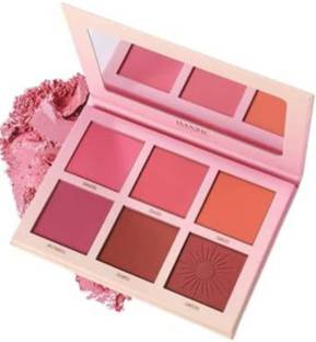 BRM TRADERS Professional Blusher Palette 42.8g, 6 COLOR TOUCH BLUSH PALETTE