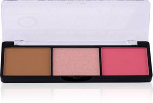 FASHION COLOUR Saranghae 3-in-1 Highlighter, Contour & Blush Palette for Smooth Flawless Finish