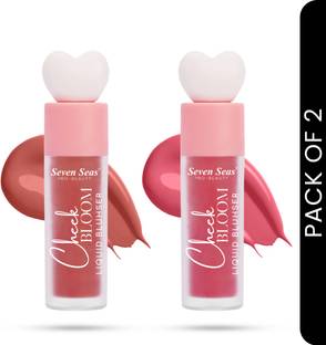 Seven Seas Cheek Bloom Liquid Blusher & Lip Gloss | Long Lasting | Highly Pigmented Blusher