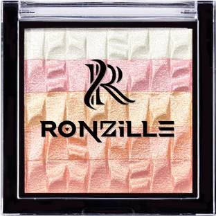 RONZILLE metallic blusher & square palette case highlighter Highlighter