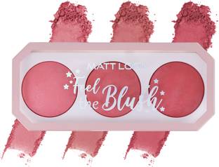 MATTLOOK Feel The Baked Blush Trio Pigmented Blusher for a Natural Flush 3 Colour Palette