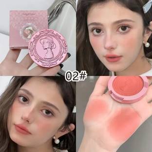 DAIMANPU GEGE Bear Vintage Embossed Blush – Water-Resistant Matte Finish, Easy-to-Blend