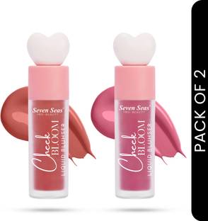 Seven Seas Cheek Bloom Liquid Blusher & Lip Gloss | Long Lasting | Highly Pigmented Blusher