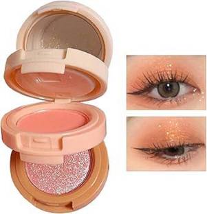 verellis "3-in-1 Peach Eyeshadow Palette with Matte, Shimmer, Glitter Finish"