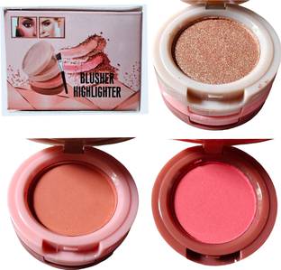LOVE HUDA HD Professional Baked Blusher Powder And Highlighter Eyeshadow Palette