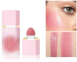 WOONGMI Liquid Blush for Cheeks, Soft Cream Liquid Blush Stick
