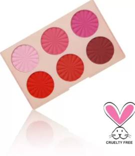 feelhigh 6 color matte blusher palette ,cheeks & face blusher palette - Shade-01