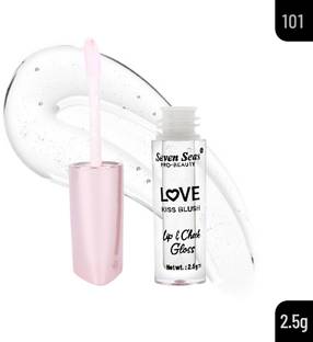 सेवन सीज़ Love Kiss Blush Lips & Cheek Gloss Enriched With Vitamin C Liquid Brush