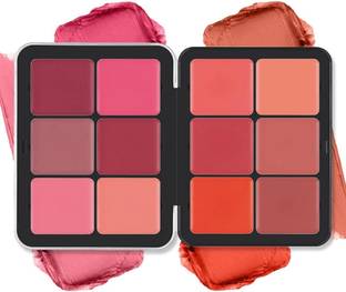 Cosluxe 12 Colors Creamy Blush Palette, Matte Blush Cream Coverage, Long Lasting Cream