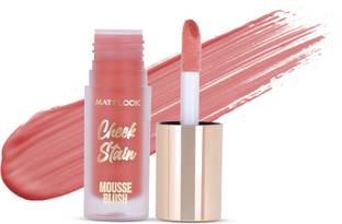 MATTLOOK Cheek Stain Mousse Blush, Vitamin E Long lasting formula Natural Radiant finish