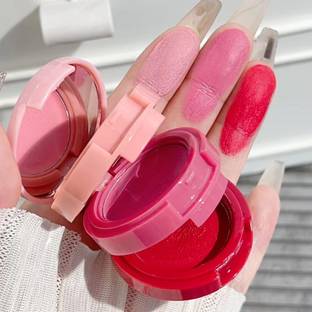 luzimaisa Korean 3-In-1 Lip & Cheek Tint - Pink, Seamless Finish, Smooth & Blendable Lip Stain