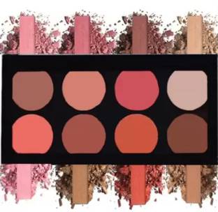feelhigh Matte Blusher with Highlighter and Contour Palette (Shade-02)
