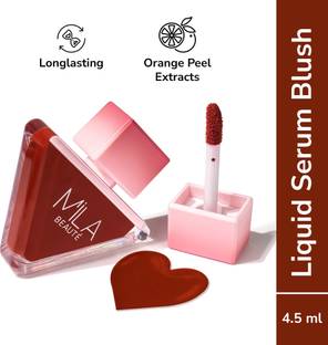MILA BEAUTÉ Pookie Serum Blush I Soft Matte Finish I Highly Pigmented No Dryness or Patches