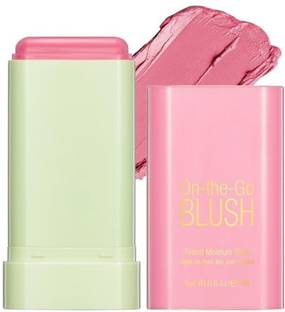 COSMO VIBES ON-THE-GO Cream Blush Stick - Multi-Use Makeup Stick (shy pink)