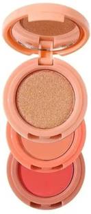 LOVE HUDA Long Lasting 3in1 Multi Purpose Baked Blusher Highlighter Eyes & Cheeks Makeup