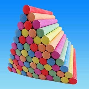 ILT (Pack of 50pcs) Colour Chalk Piece Chalk pieces Solid Chalk