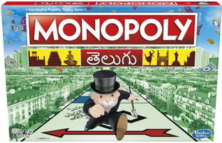 HASBRO GAMING Monopoly Board Game Board Game in Telugu ( ) for Families and Kids Party & Fun Board Game