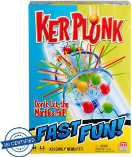 mattel GAMES Kerplunk Fast Fun Strategy & War Board Game