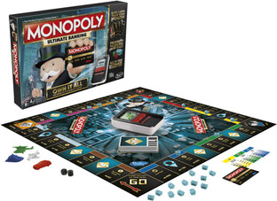 thumbnail interactive-video image 1 of Monopoly -Ultimate Banking Edition Board Game, Electronic Banking Unit, RED Color Game For Families And Kids Ages 8 And Up Party & Fun Games Board Gam... - Price History 1 of 14