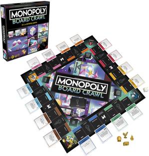 Monopoly Board Crawl Game| Ages 21+ | For 2-10 players Hilarious Adult Party Games Party & Fun Board Game