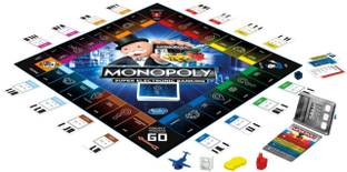 AB Toy World Monopoly Ultimate Banking Edition Board Game, Includes Electronic Banking Unit Money & Assets Board Game