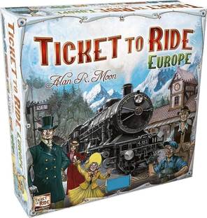 kitmeer Ticket to Ride Europe Board Game Board Game for Adults and Family Train Game Board Game Accessories