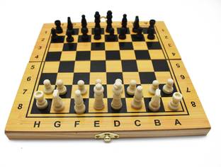 justhandmade Wooden Foldable Chess Board | Indoor Game for Kids - Indoor Game | Brain Game | Party & Fun Board Game